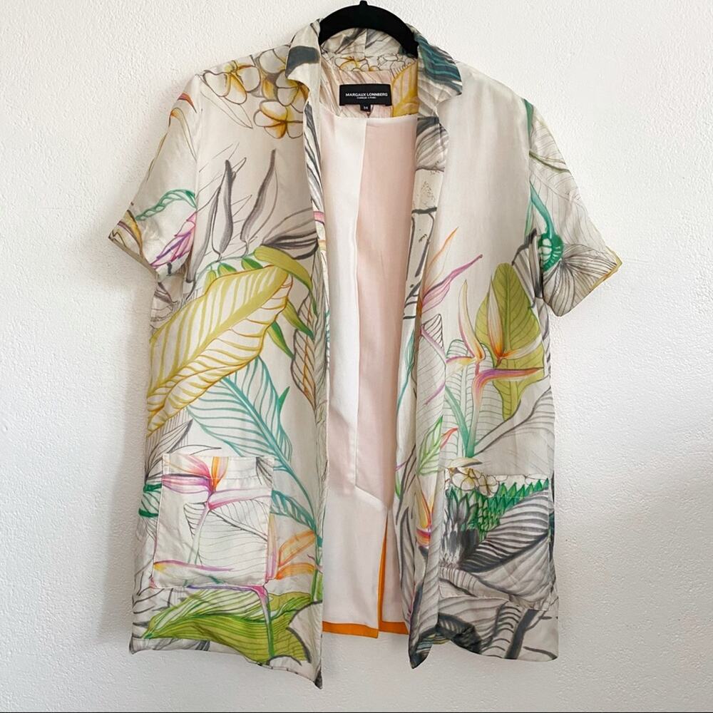 Margaux Lonnberg Lola Short Sleeve Kuala Cardigan Size XS